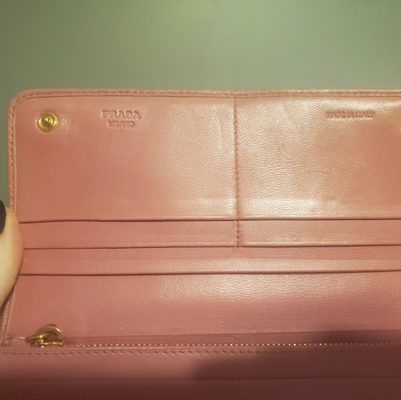 Pink Prada double snap wallet - Picture 8 of 12